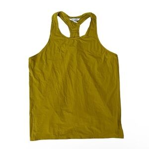 Athleta ultimate training neon Yellow Racerback Tank Top XL EUC